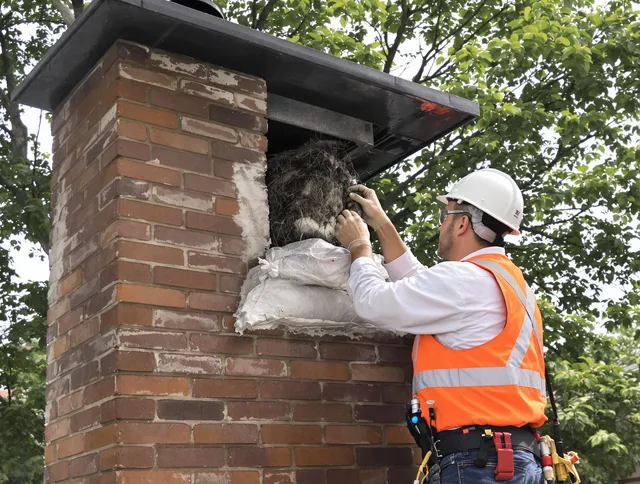Humane removal of debris and animals by Derby Chimney Sweep in Derby, CT