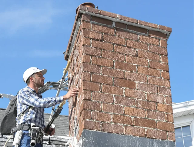 Brickwork for a chimney rebuild by Derby Chimney Sweep in Derby, CT