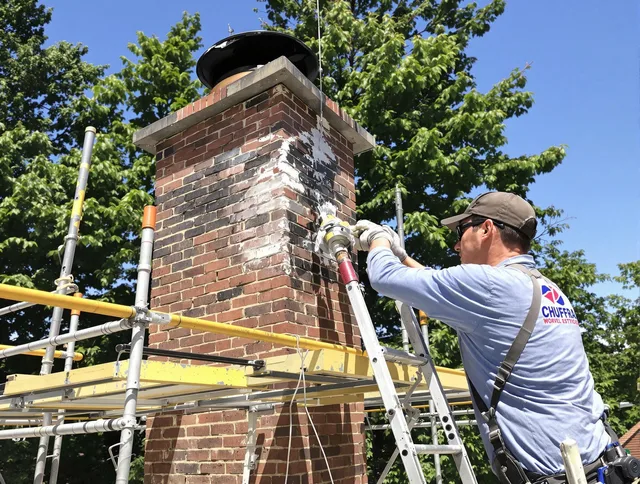 Structural chimney repair by Derby Chimney Sweep in Derby, CT