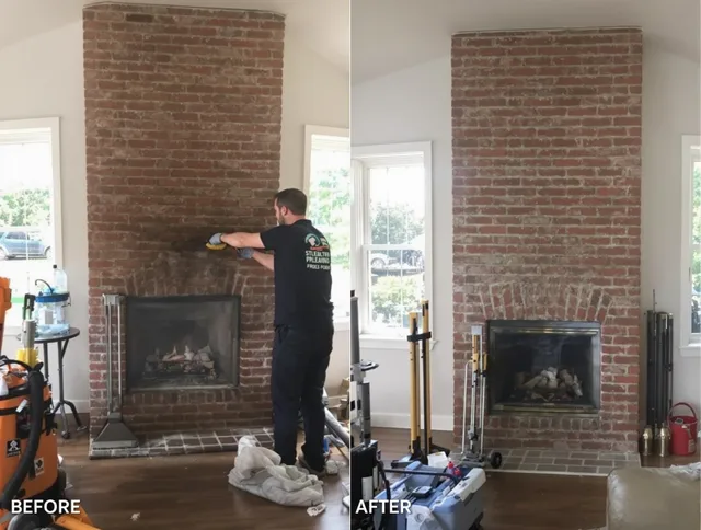 Finished chimney sweeping service by Derby Chimney Sweep in Derby, CT