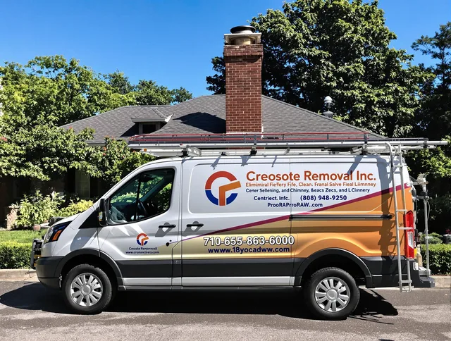 Derby Chimney Sweep technician removing creosote safely in Derby, CT