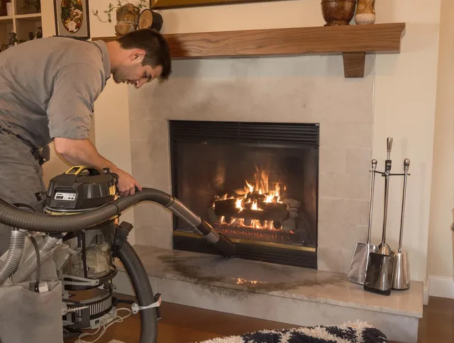 Routine fireplace upkeep by Derby Chimney Sweep in Derby, CT
