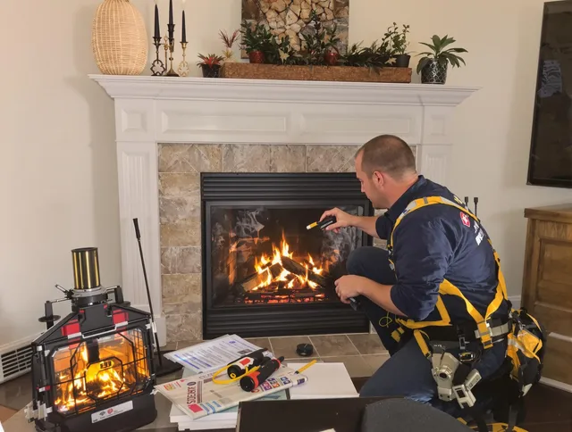 Safety-focused fireplace inspection by Derby Chimney Sweep in Derby, CT
