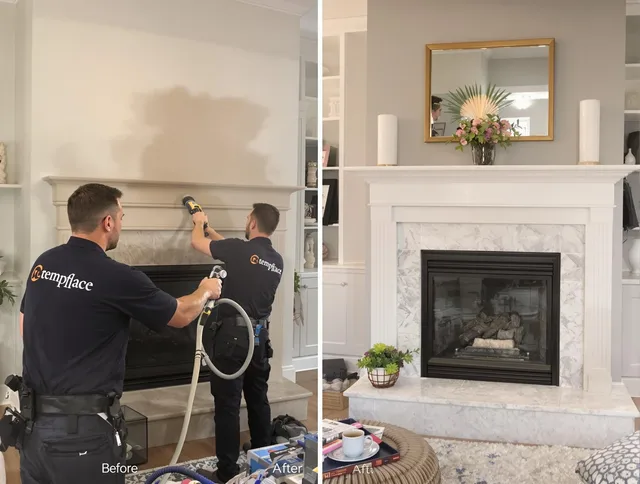 Professional soot removal by Derby Chimney Sweep team in Derby, CT